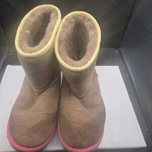 UGG Brown‎ and Pink Winter Boots